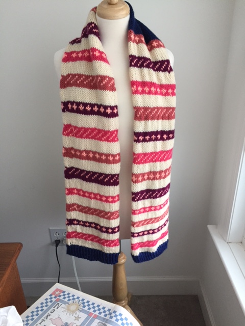 Beginner Fair Isle Scarf
